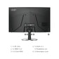 MSI Pro MP242C - 60 cm (23.6") - 1920 x 1080 pixels FHD LED Monitor