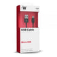 Just Wireless Micro USB Charge & Sync Cable - 1.8m - Black