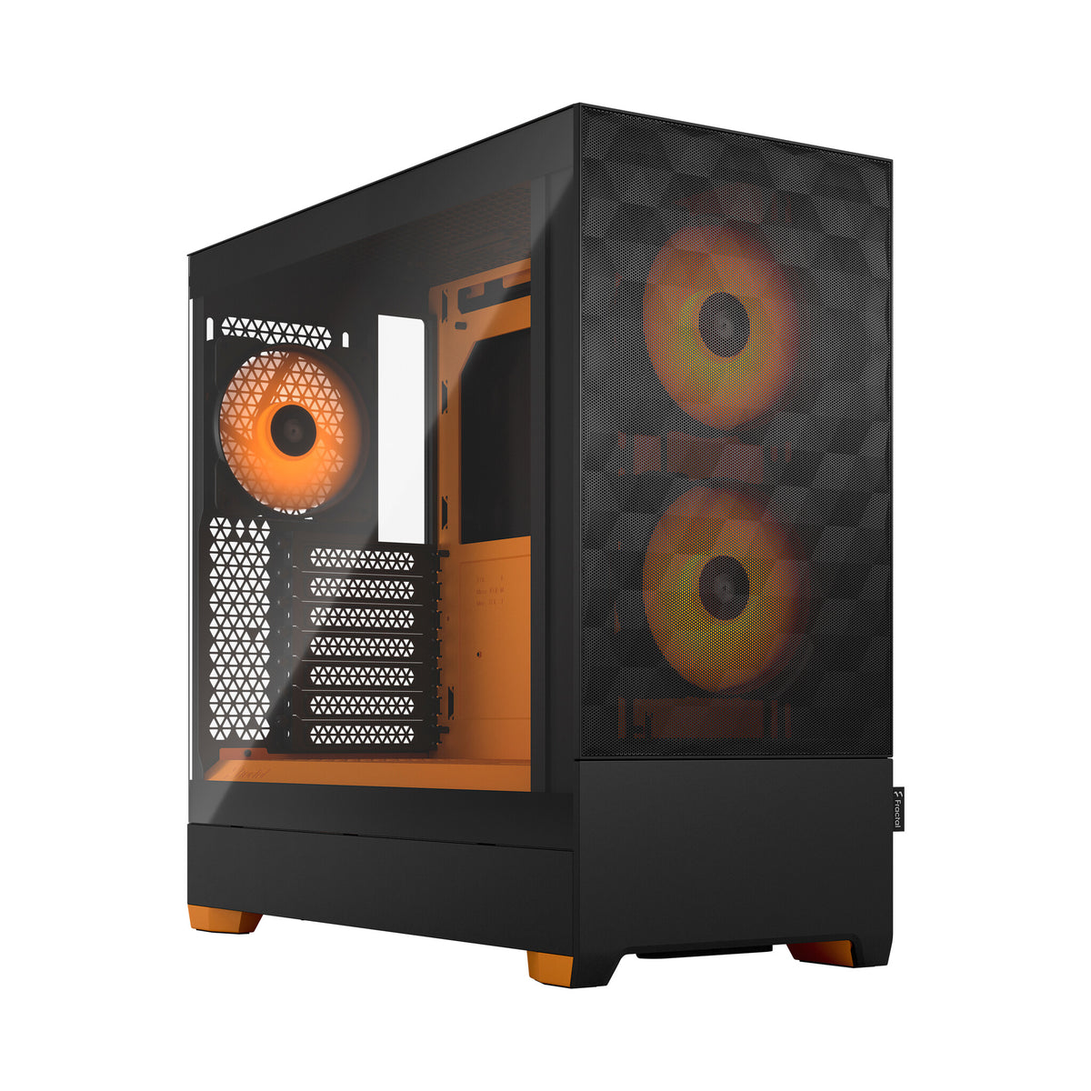 Fractal Design Pop Air - ATX Mid Tower Case in Black / Orange
