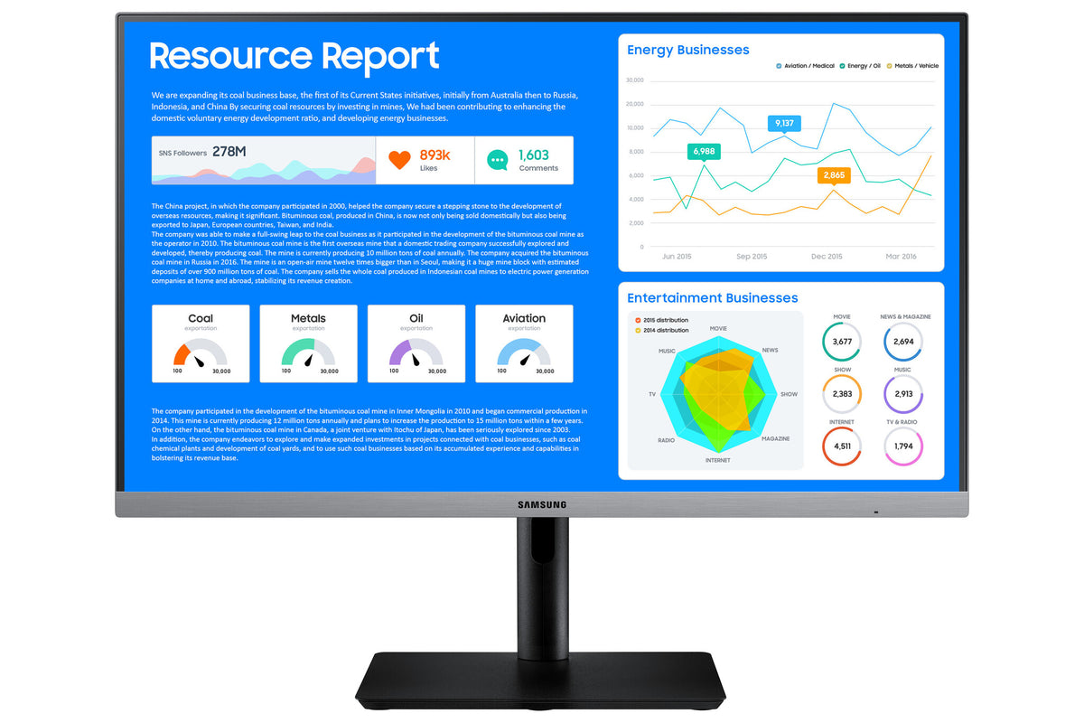 Samsung SR65 computer monitor 61 cm (24&quot;) 1920 x 1080 pixels Full HD LED