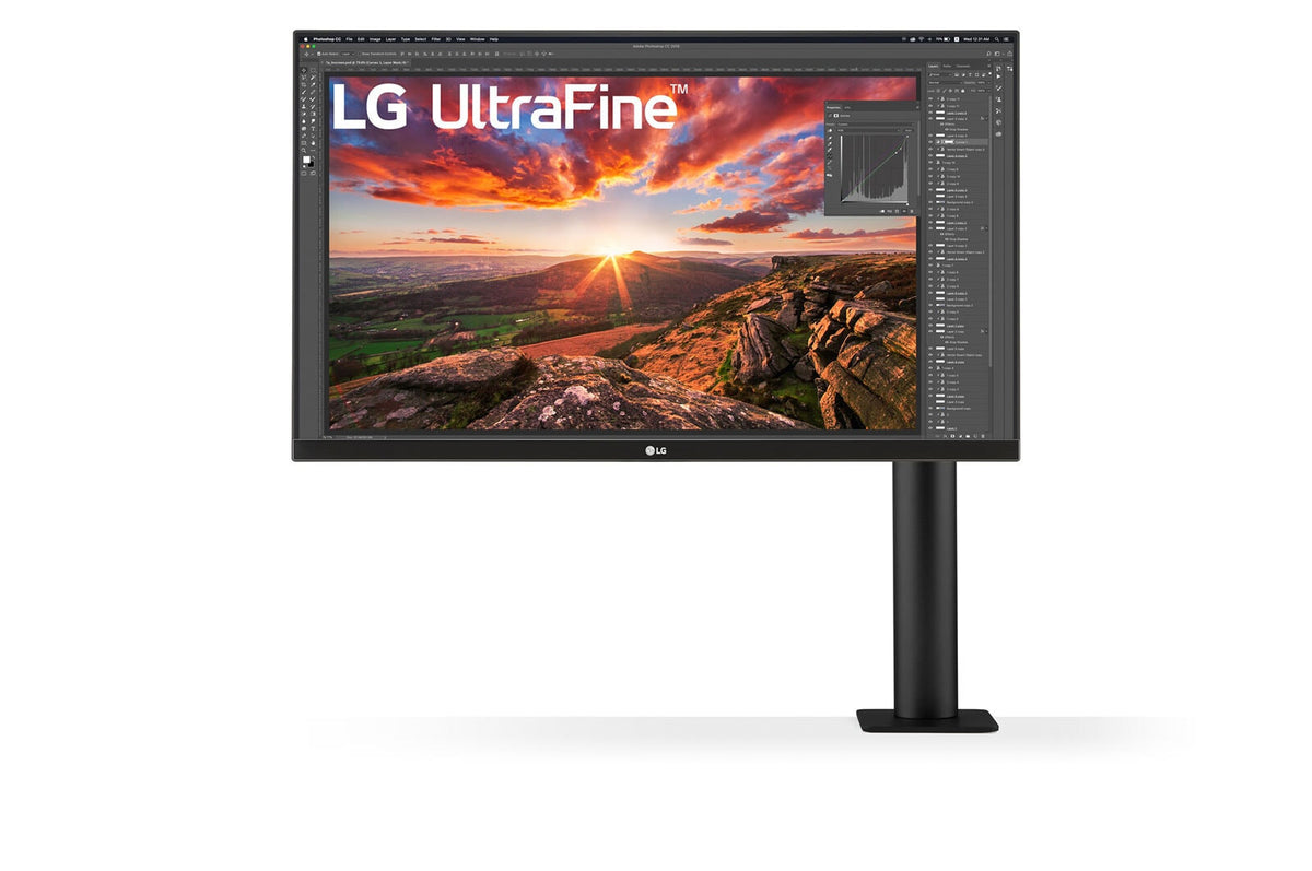 LG UltraFine Ergo LED display 68.6 cm (27&quot;) 3840 x 2160 pixels 4K Ultra HD Black