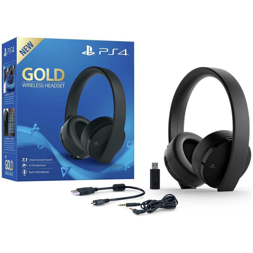 Sony PlayStation GOLD Wireless Headset - Black