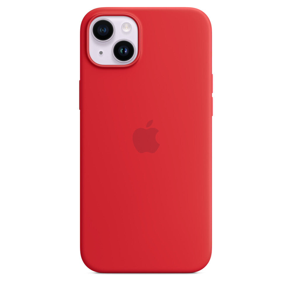 Apple Silicone Case for iPhone 14 Plus with MagSafe in Red
