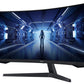 Samsung Odyssey C34G55TWWP computer monitor 86.4 cm (34") 3440 x 1440 pixels UltraWide Dual Quad HD LED Black
