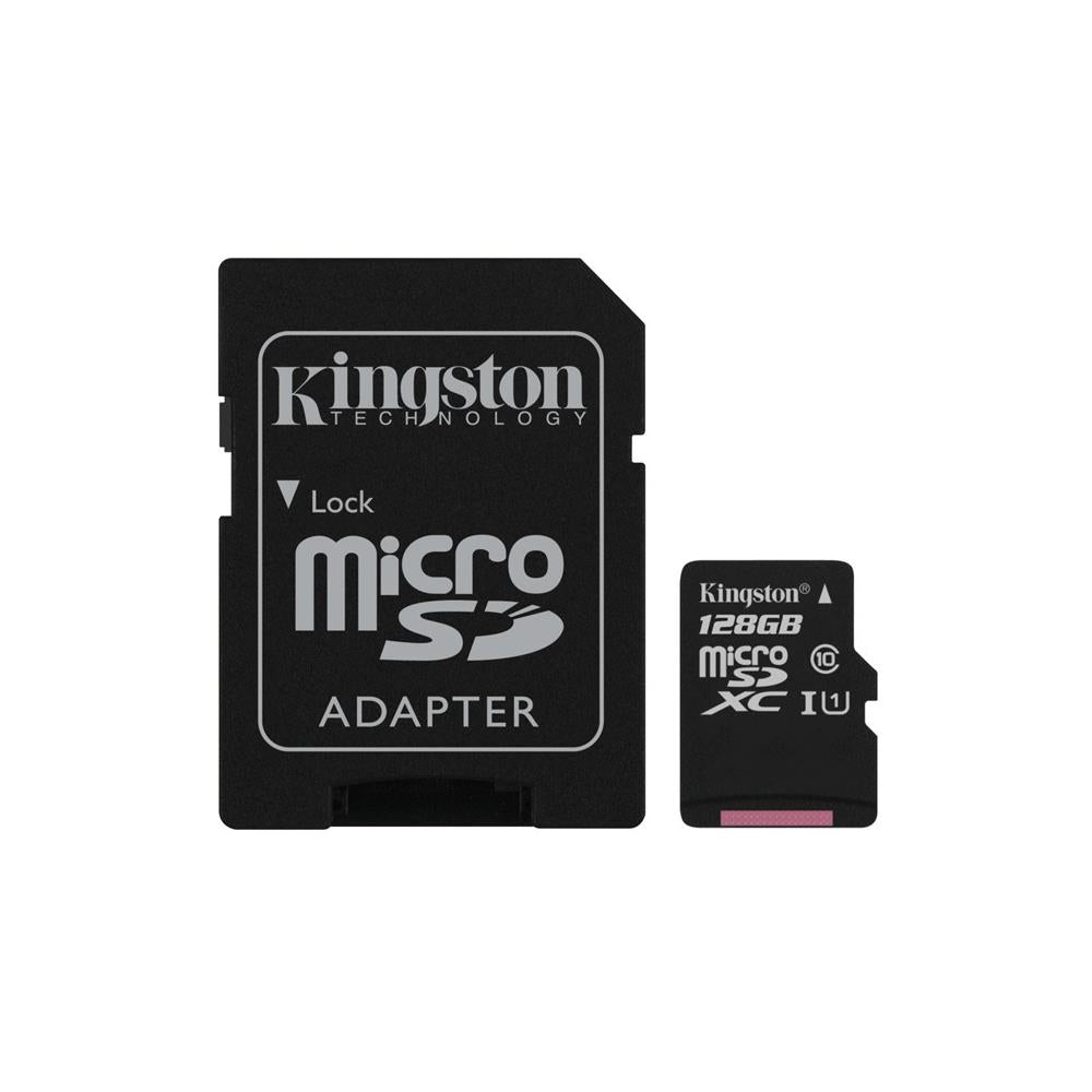 Kingston 128GB Micro SD Memory Card with Adapter