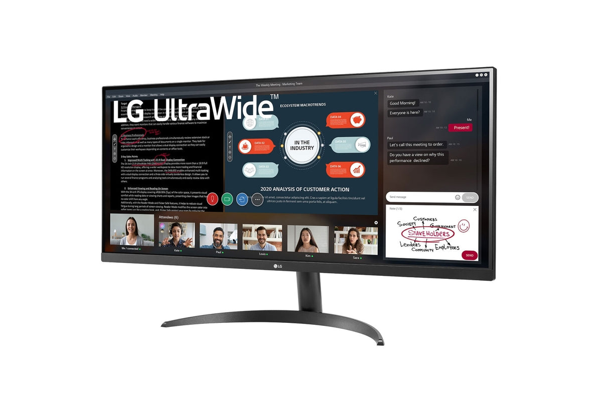 LG 34WP500-B computer monitor 86.4 cm (34&quot;) 2560 x 1080 pixels UltraWide Full HD LED Black