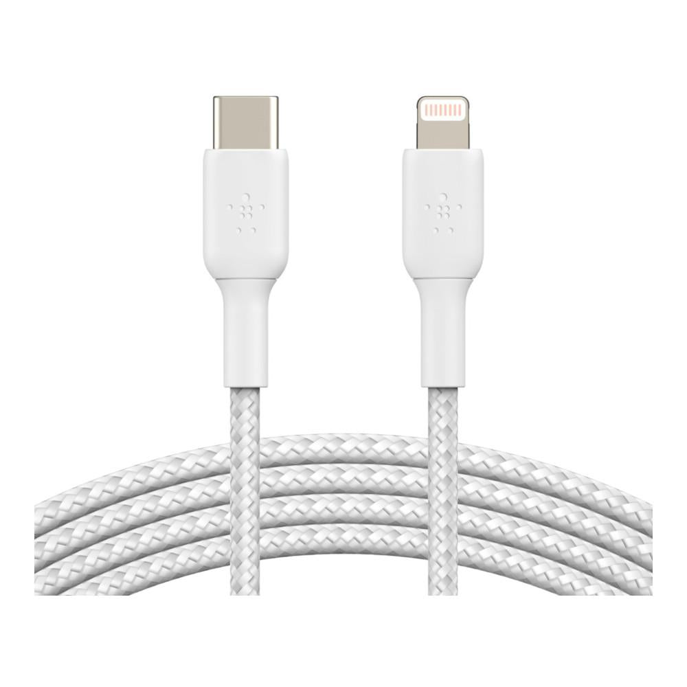 Belkin BOOSTCHARGE Braided Lightning to USB-C Cable - 2m - White