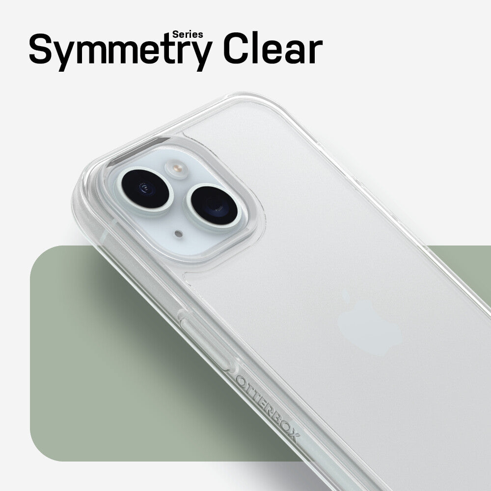 OtterBox Symmetry Clear Series for iPhone 15 in Clear