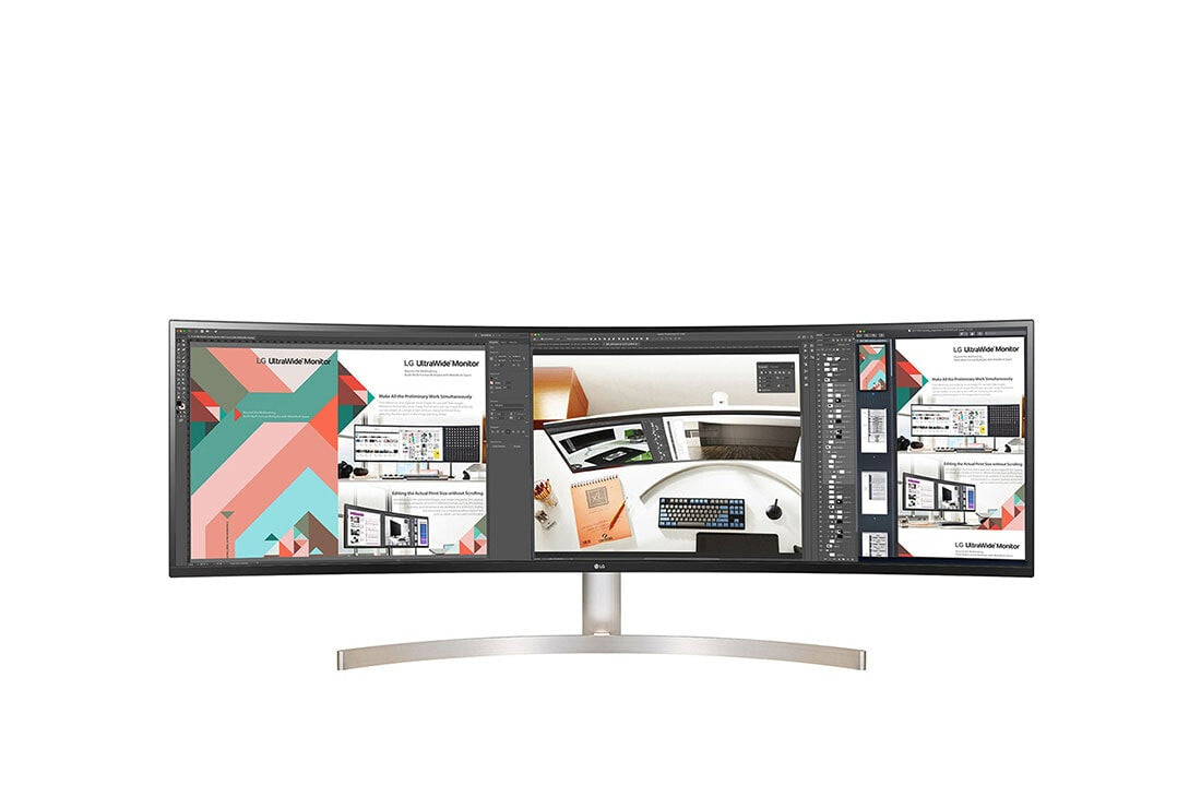 LG 49WL95CP-W computer monitor 124.5 cm (49&quot;) 5120 x 1440 pixels DQHD Silver
