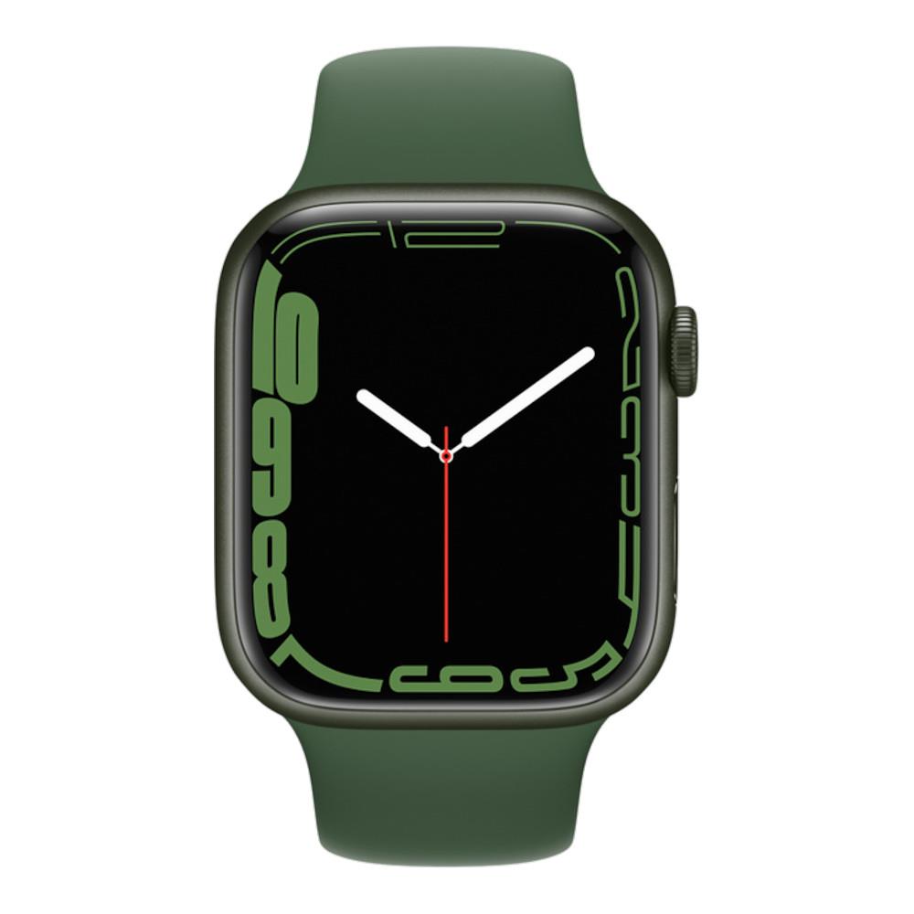 Apple Watch Series 7 GPS + Cellular 45mm Green Aluminium Case with Clover Sport Band