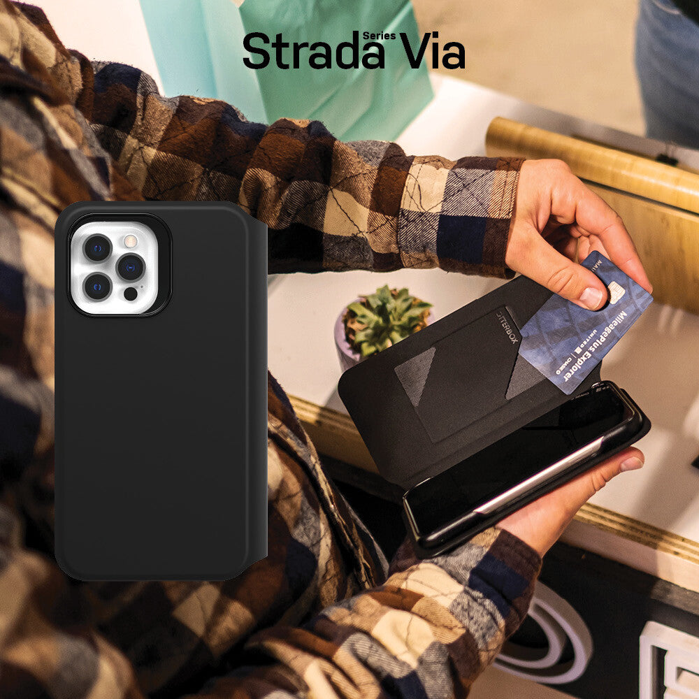 OtterBox Strada Via Series for iPhone 12 / 12 Pro in Black