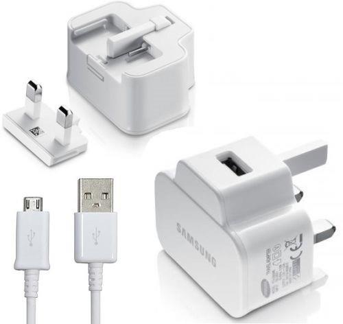 Samsung 2A/5V UK USB Charger with Micro USB Cable - White