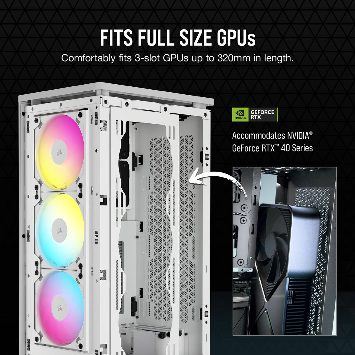 Corsair 2000D RGB AIRFLOW - Mini ITX Tower Case in White