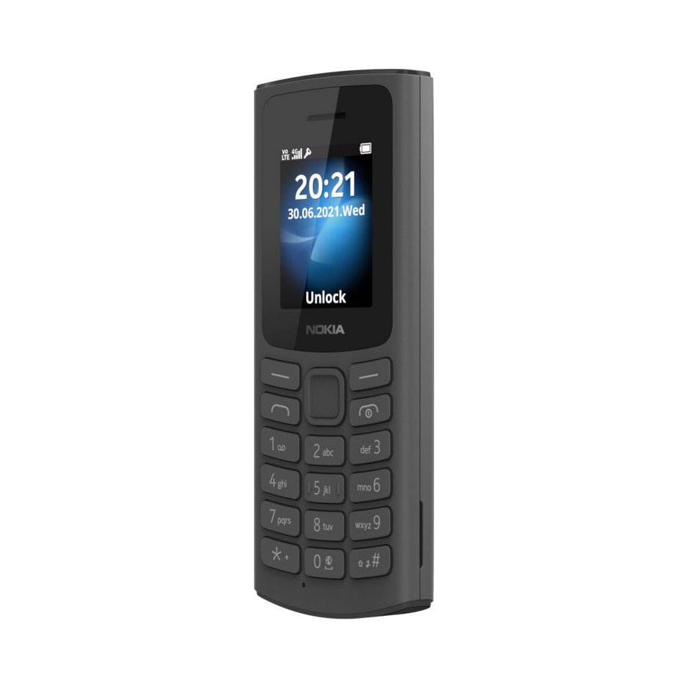 Nokia 105 4G Black Angle