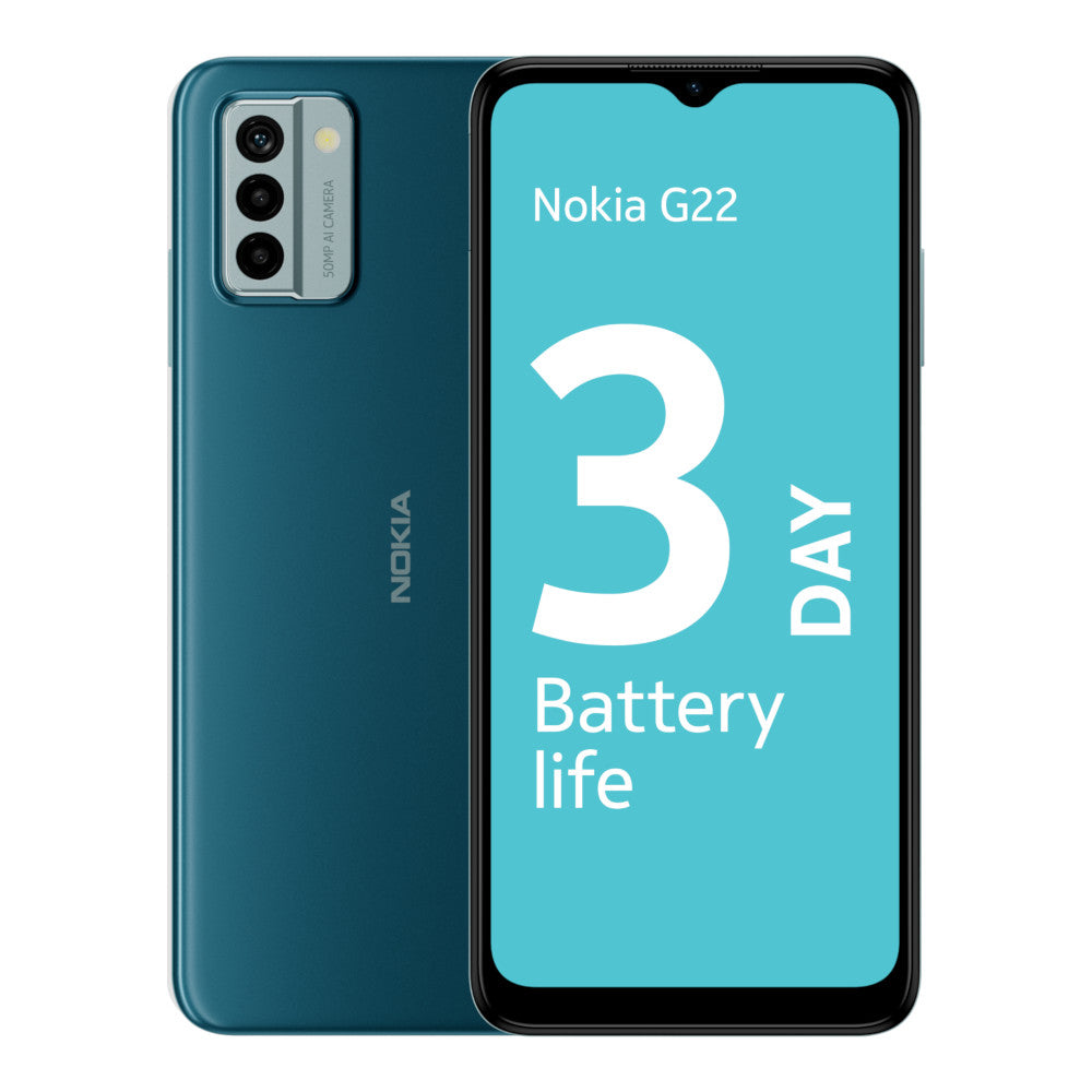Nokia G22 - Lagoon Blue - 3 day battery life