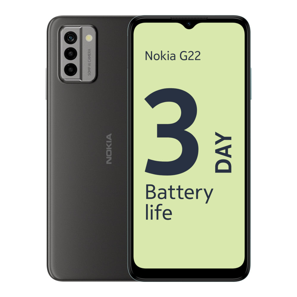 Nokia G22 - Meteor Grey - 3 day battery life