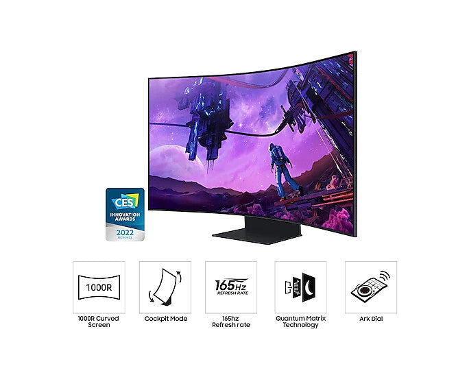 Samsung Odyssey Ark S55BG970NU - 139.7 cm (55") - 3840 x 2160p 4K Ultra HD Monitor
