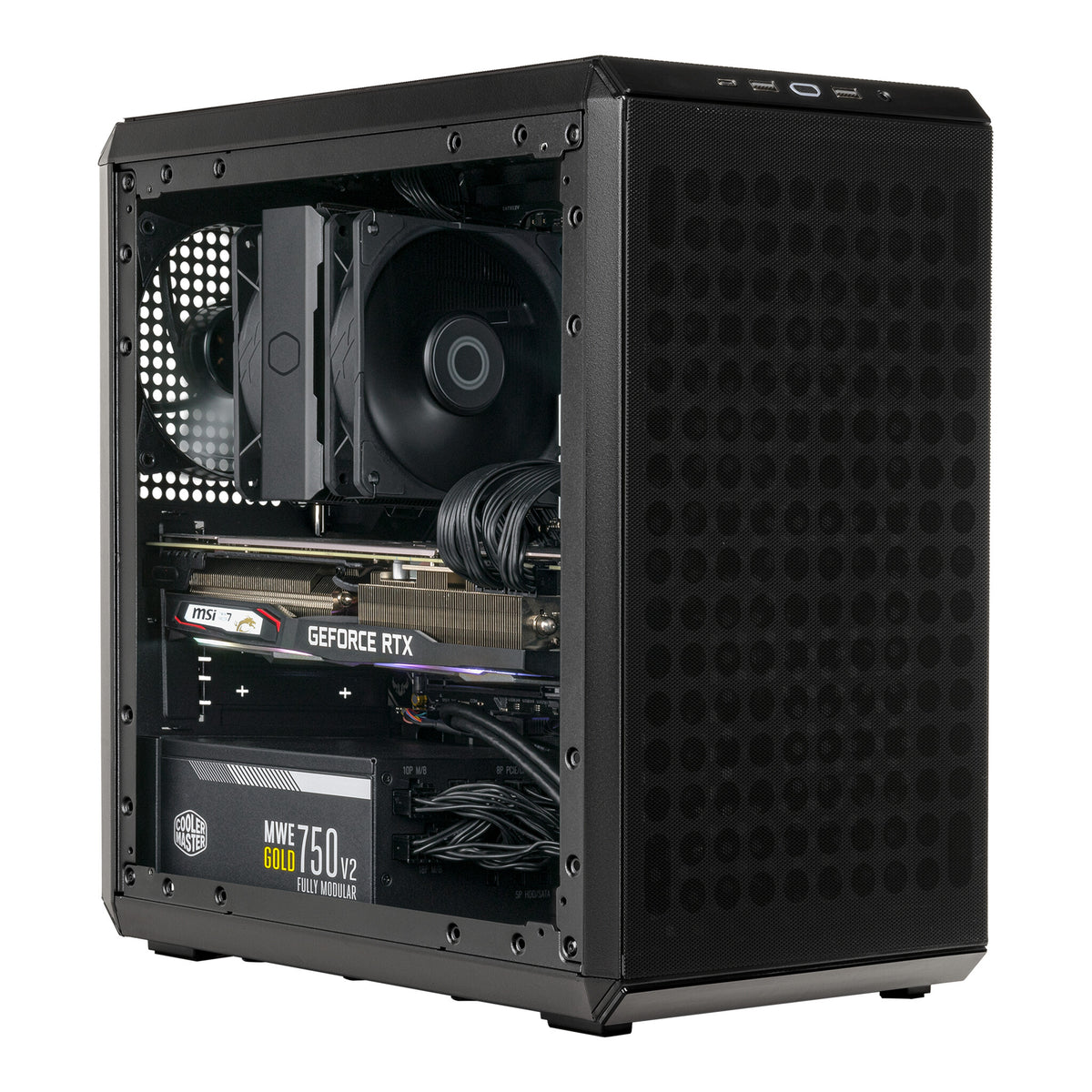 Cooler Master Q300L V2 - MicroATX Mini Tower Case in Black / Transparent