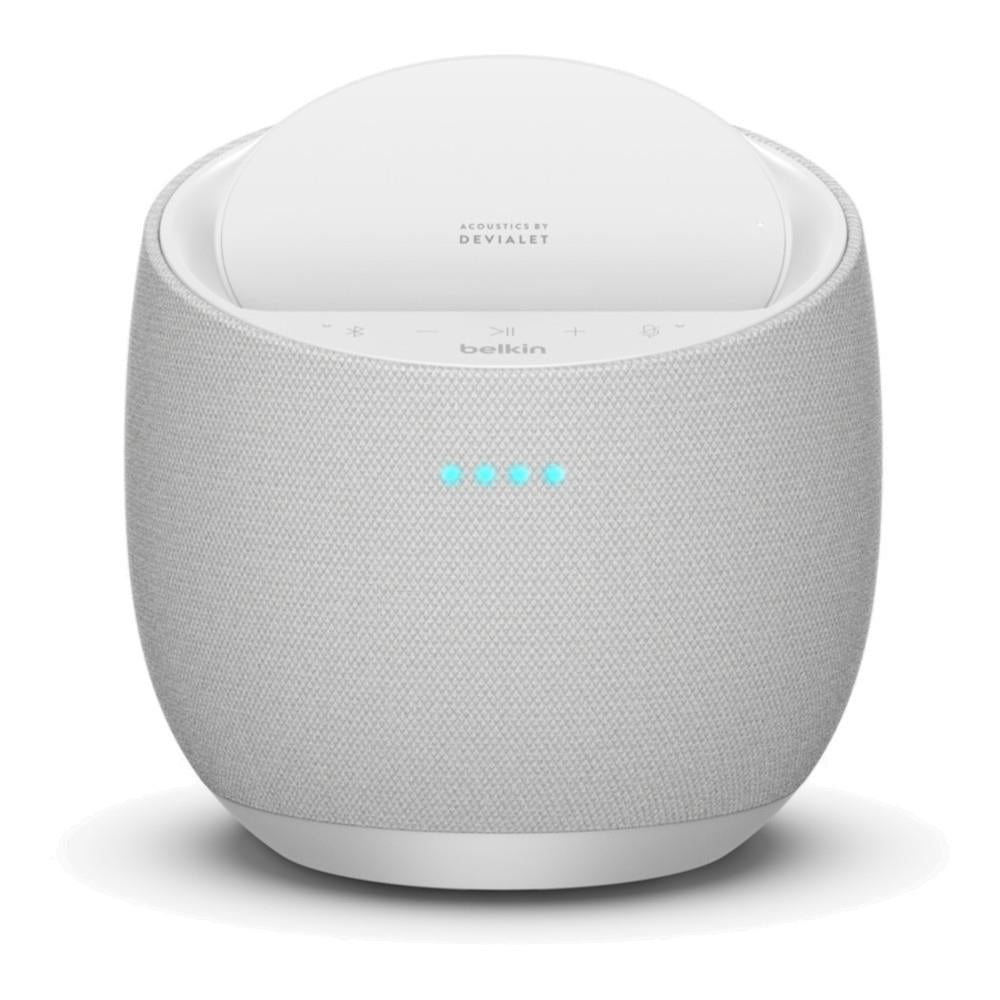 Belkin SOUNDFORM ELITE Smart Speaker + Wireless Charger - Google Assistant - White