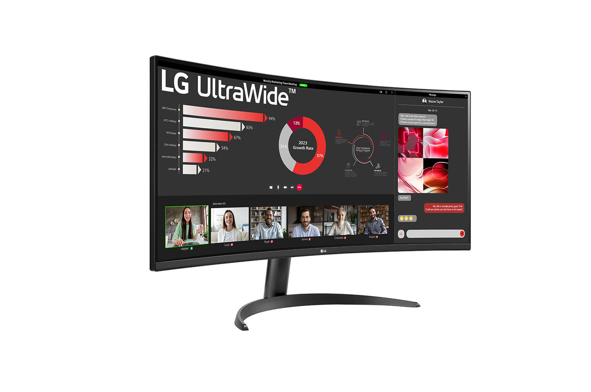 LG 34WR50QC-B - 86.4 cm (34") - 3440 x 1440 pixels QHD LCD Monitor
