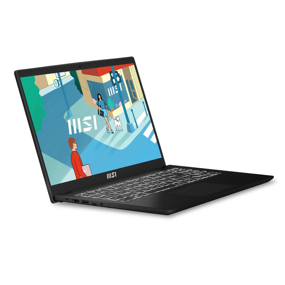 MSI Modern 15 H Laptop - 39.6 cm (15.6&quot;) - Intel® Core™ i7-13700H - 16 GB DDR4-SDRAM - 512 GB SSD - Wi-Fi 6E - Windows 11 Home - Black