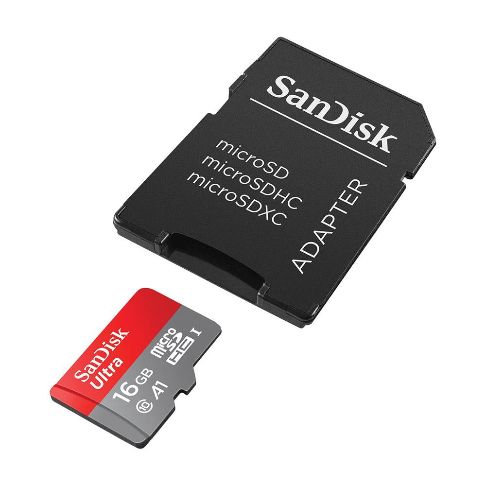 Sandisk Ultra A1 16GB Micro SD Memory Card with Adapter