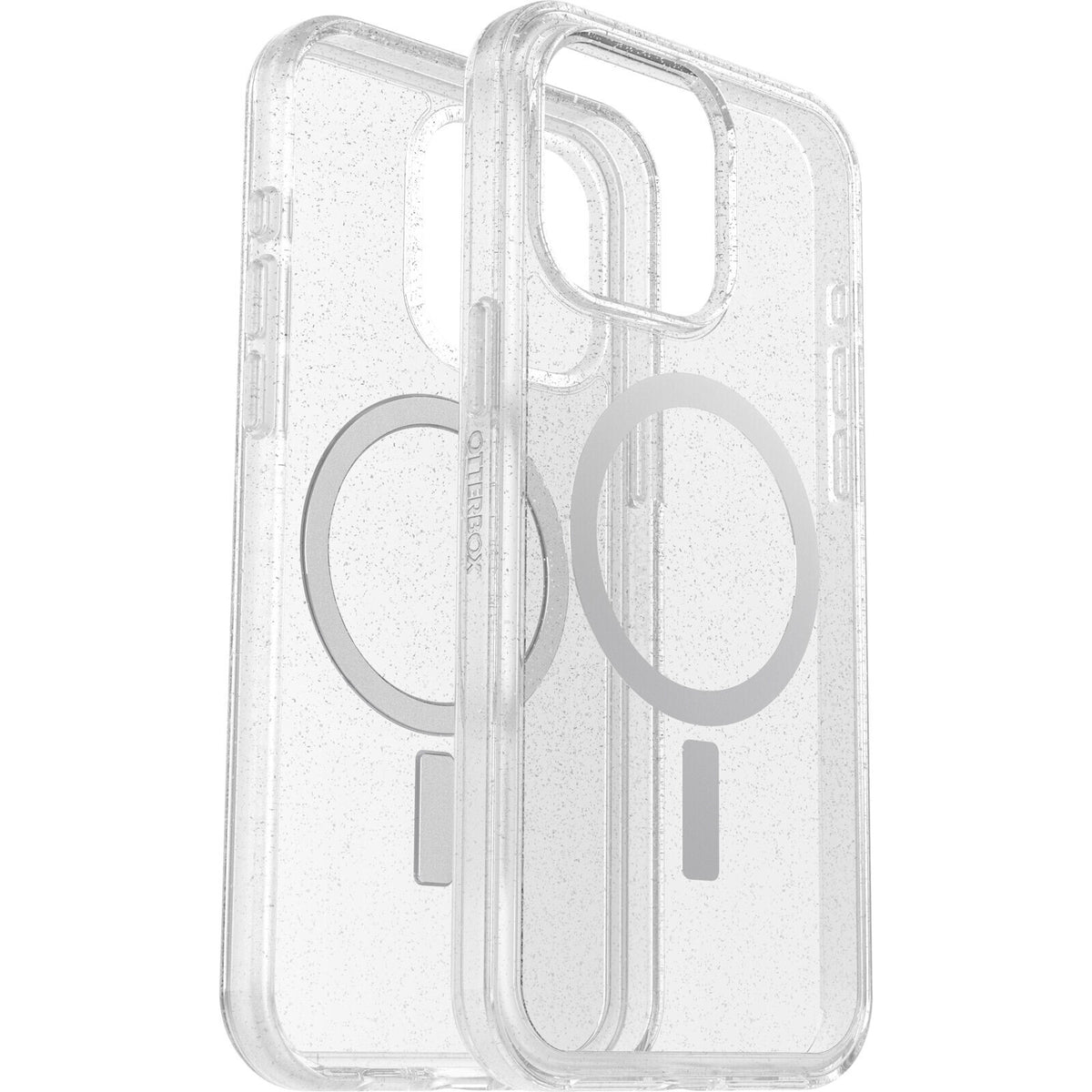 OtterBox Symmetry Clear Series for MagSafe for iPhone 15 Pro Max in Stardust (Clear Glitter)