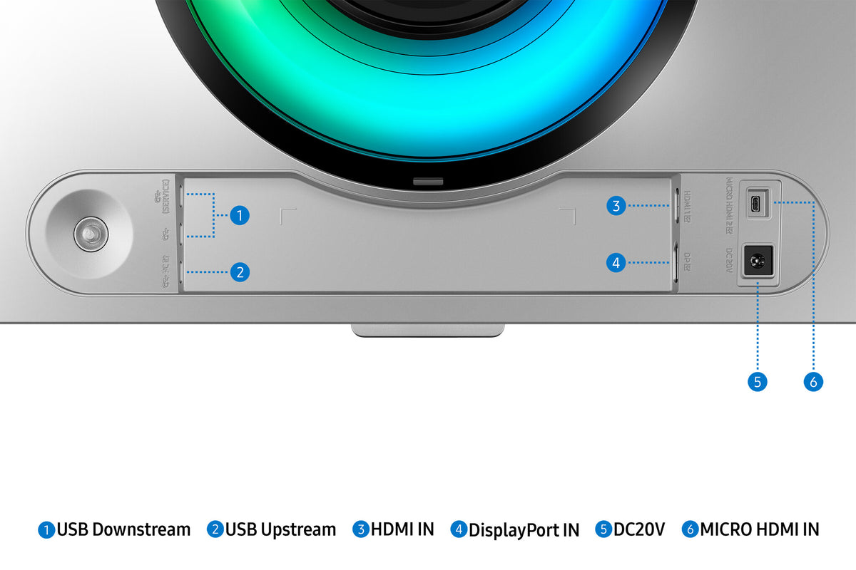 Samsung Odyssey S49CG934SU computer monitor 124.5 cm (49") 5120 x 1440 pixels DQHD OLED Silver