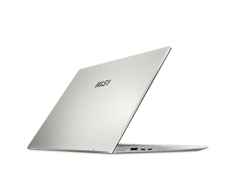 MSI Prestige 14H Laptop - 35.6 cm (14&quot;) - Intel® Core™ i5-12450H - 16 GB LPDDR5-SDRAM - 512 GB SSD - NVIDIA GeForce RTX 2050 - Wi-Fi 6E - Windows 11 Home - Silver