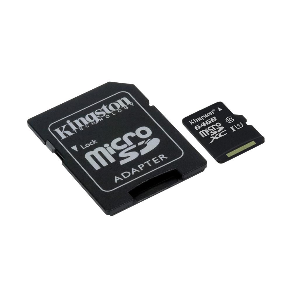 Kingston 64GB Micro SD Memory Card with Adapter