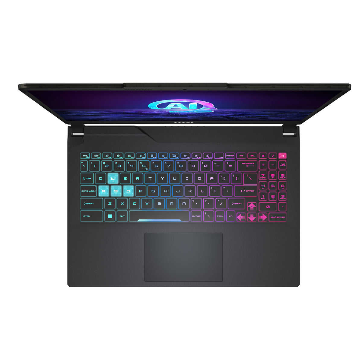 MSI Cyborg 15 AI Laptop - 39.6 cm (15.6") - Intel® Core™ Ultra 7 155H - 16 GB DDR5-SDRAM - 512 GB SSD - NVIDIA GeForce RTX 4060 - Wi-Fi 6E - Windows 11 Home - Black