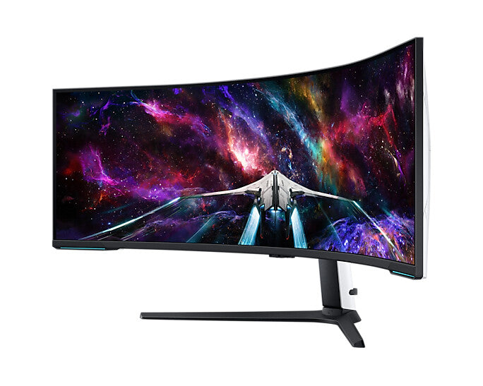 Samsung Odyssey S57CG954NU computer monitor 144.8 cm (57") 7680 x 2160 pixels 8K Ultra HD QLED Black, White