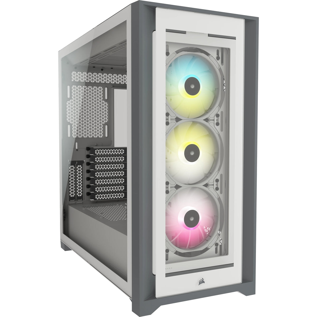 Corsair iCUE 5000X RGB Midi Tower in White