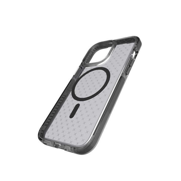 Tech21 Evo Check mobile phone case for iPhone 14 Pro Max (17 cm (6.7&quot;)) Cover in in Transparent Black, Grey