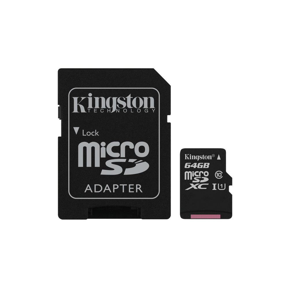 Kingston 64GB Micro SD Memory Card with Adapter