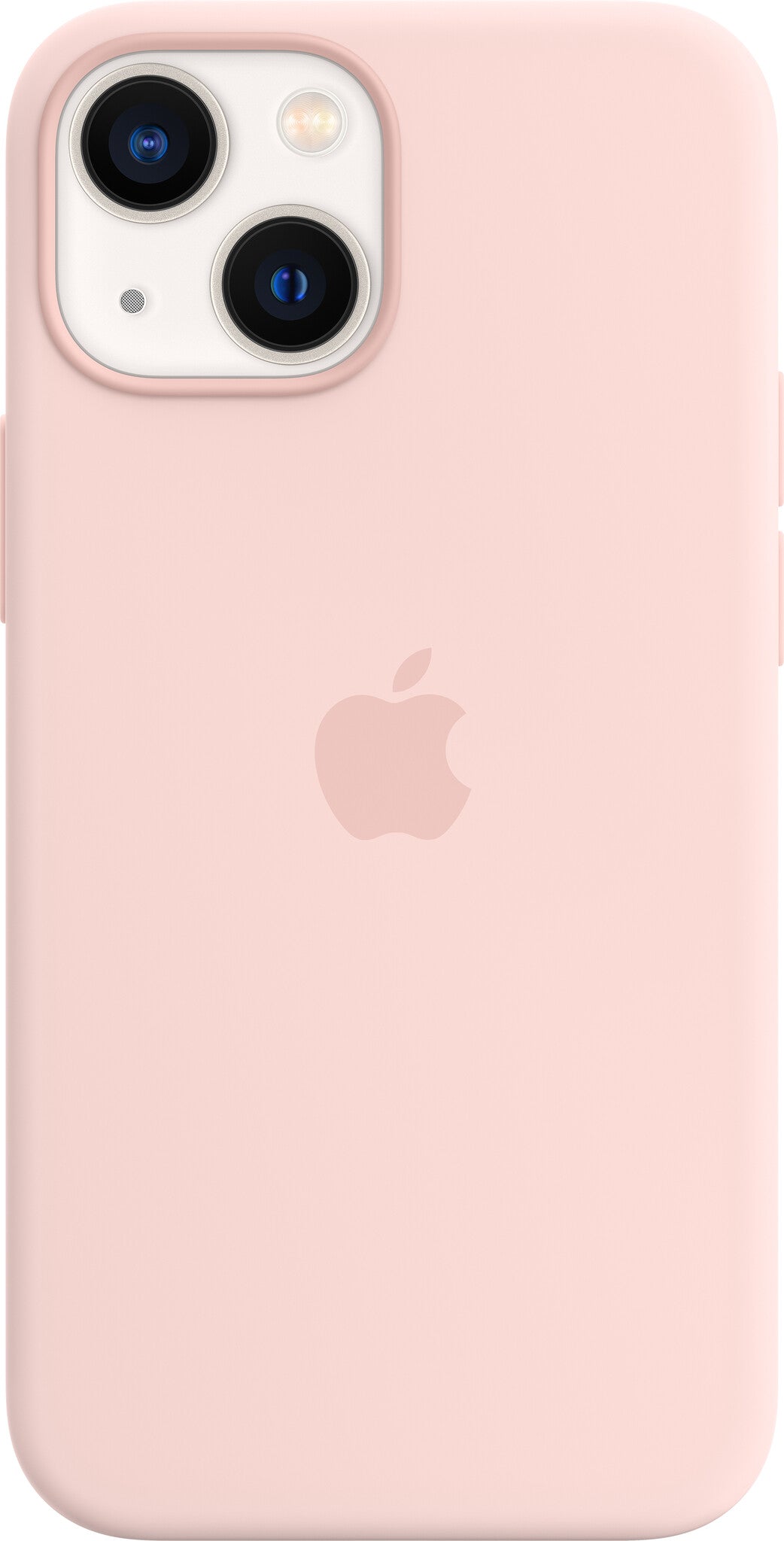 Apple iPhone 13 mini Silicone Case with MagSafe in Chalk Pink