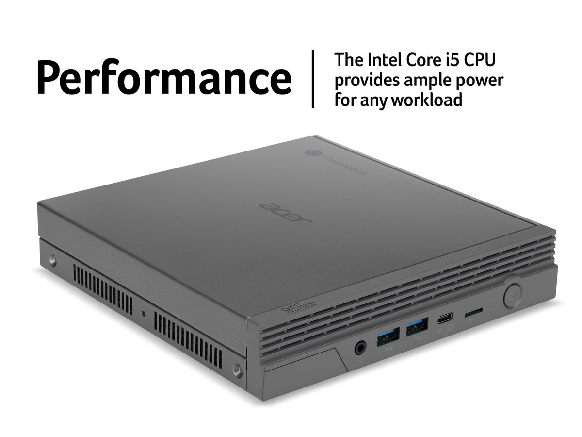 Acer Chromebox CXI5 - Intel Core i5-1235U - 8 GB RAM - 256 GB SSD - Wi-Fi 6E - Chrome OS - Silver