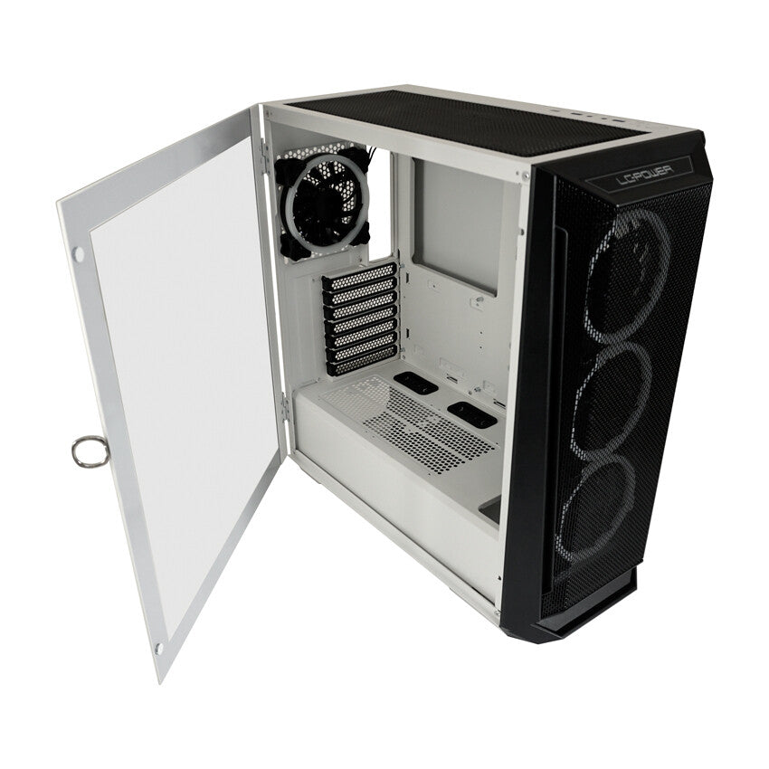 LC-Power Holo 1 X - ATX Mid Tower Case in White