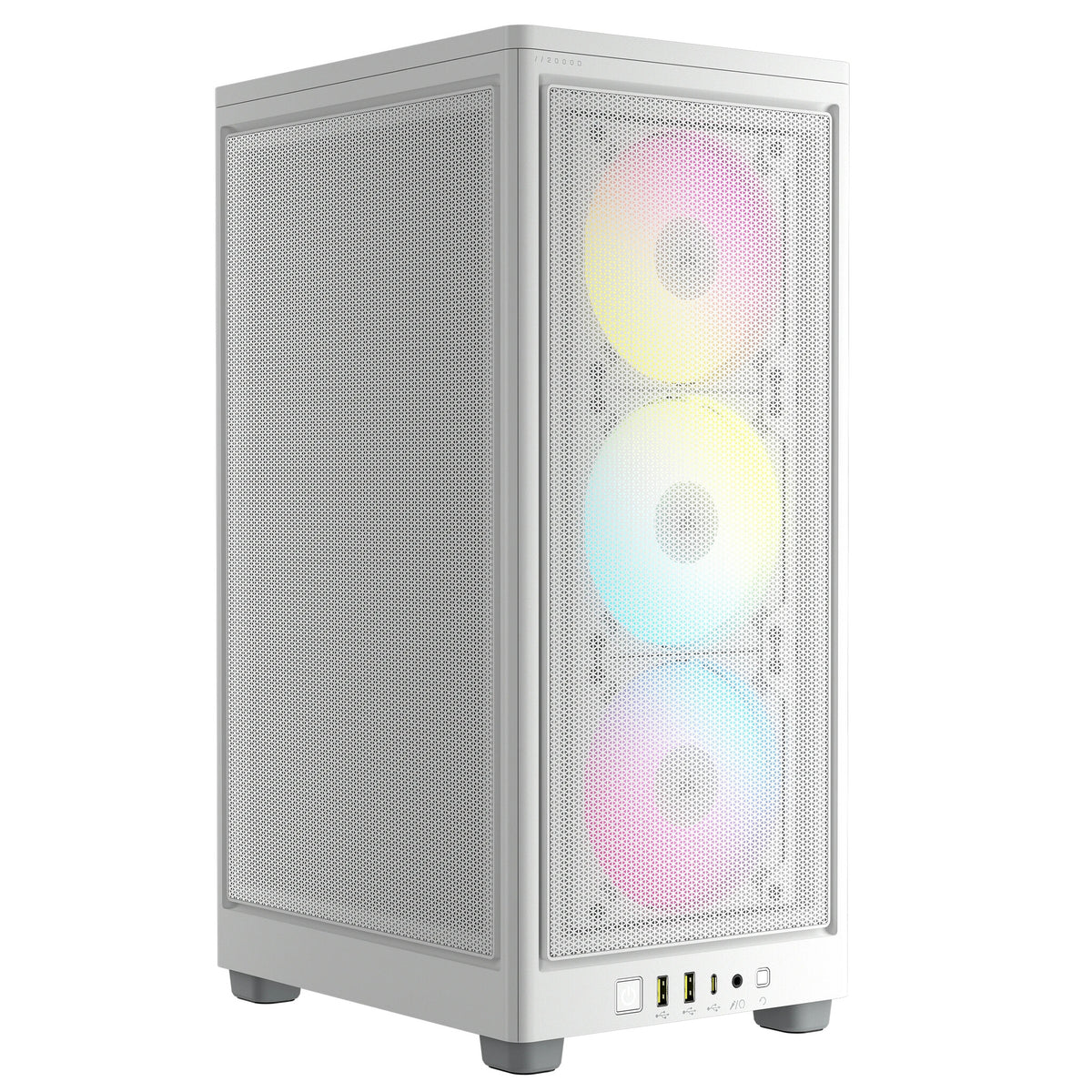 Corsair 2000D RGB AIRFLOW - Mini ITX Tower Case in White