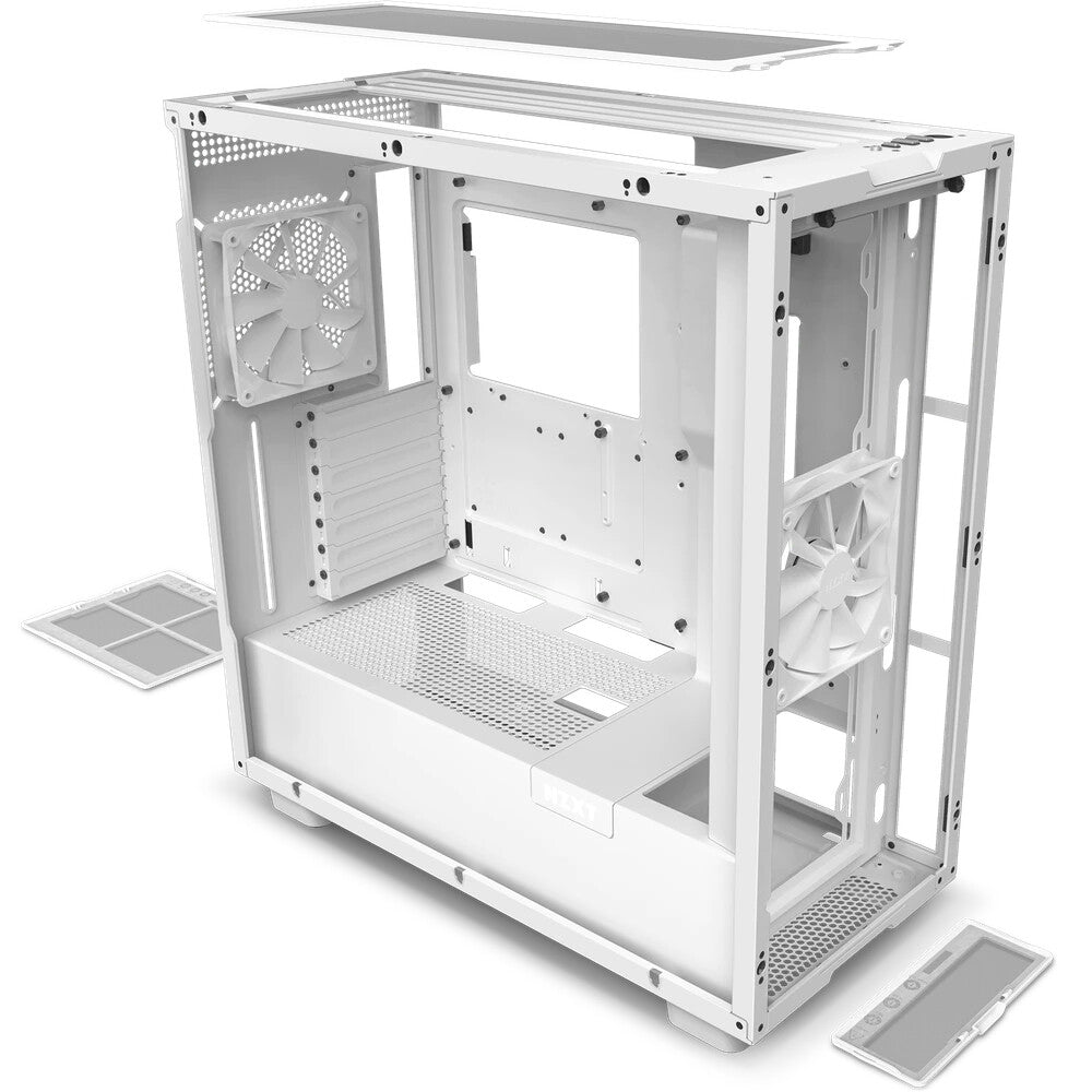 NZXT H7 - ATX Mid Tower Case in White