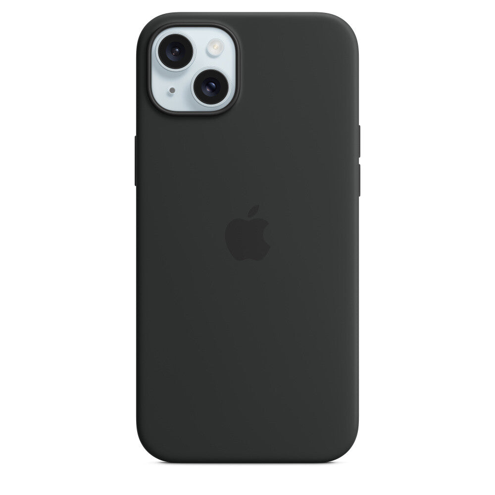 Apple iPhone 15 Plus Silicone Case with MagSafe in Black