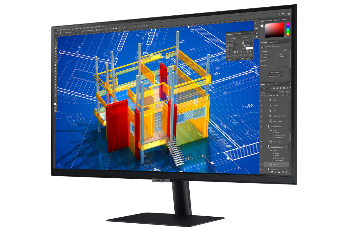 Samsung ViewFinity S7 - S70A computer monitor 68.6 cm (27") 3840 x 2160 pixels 4K Ultra HD LED Black