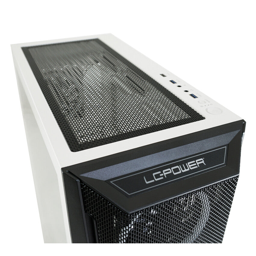 LC-Power Holo 1 X - ATX Mid Tower Case in White
