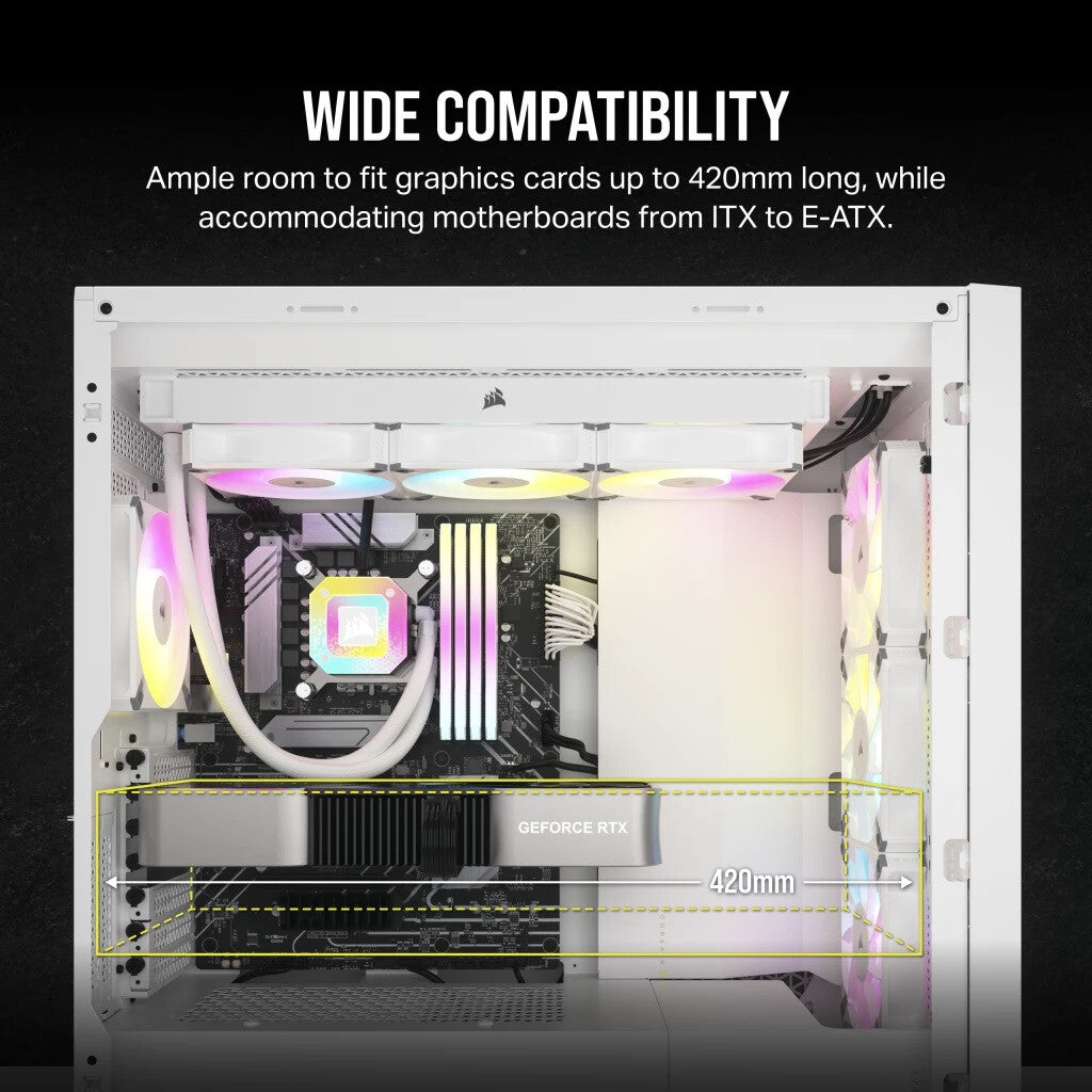 Corsair 5000D CORE AIRFLOW - ATX Mid Tower Case in White