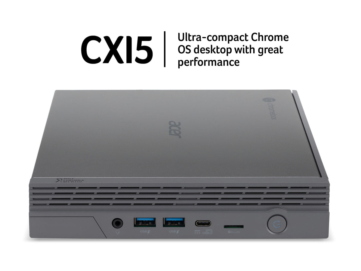 Acer Chromebox CXI5 - Intel Core i5-1235U - 8 GB RAM - 256 GB SSD - Wi-Fi 6E - Chrome OS - Silver