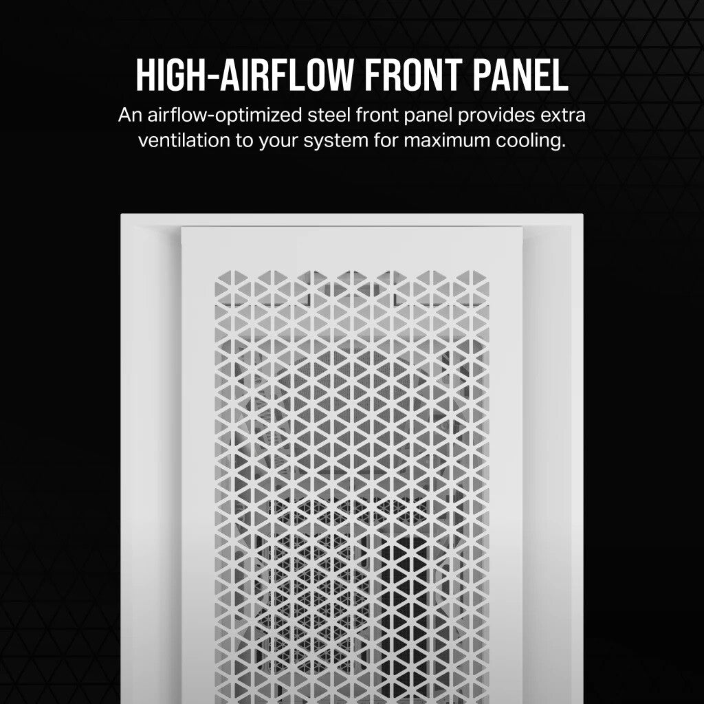 Corsair 5000D CORE AIRFLOW - ATX Mid Tower Case in White