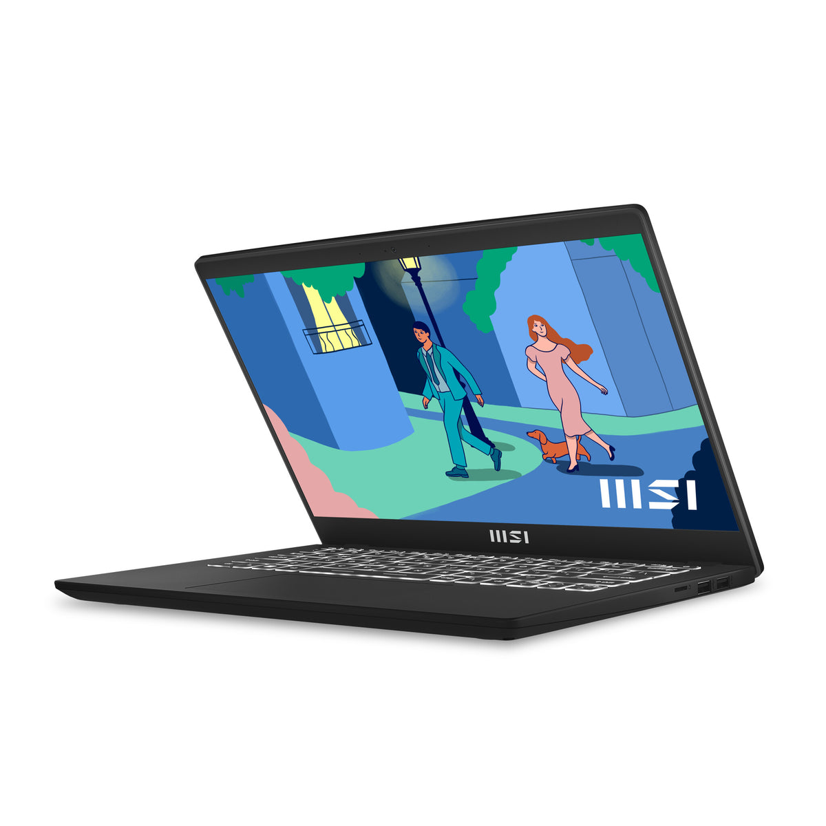 MSI Modern 14 Laptop - 35.6 cm (14") - Intel® Core™ i3-1215U - 8 GB DDR4-SDRAM - 512 GB SSD - Wi-Fi 6 - Windows 11 Home - Black