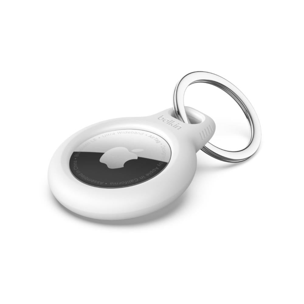 Belkin Secure Airtag Holder with Keyring - White