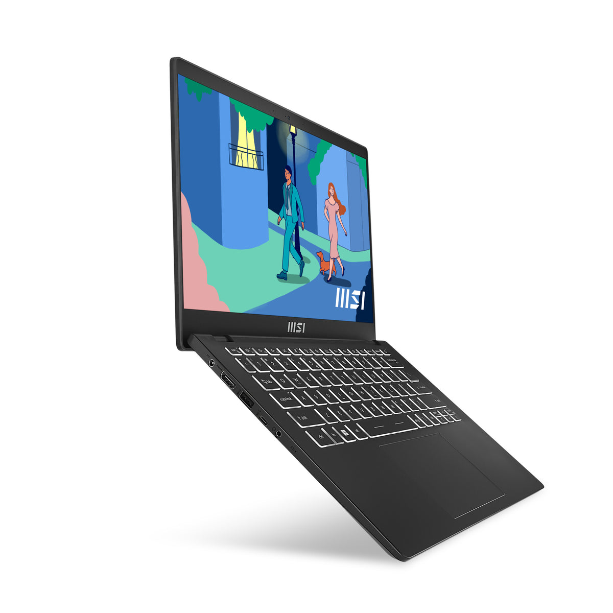MSI Modern 14 Laptop - 35.6 cm (14") - Intel® Core™ i3-1215U - 8 GB DDR4-SDRAM - 512 GB SSD - Wi-Fi 6 - Windows 11 Home - Black