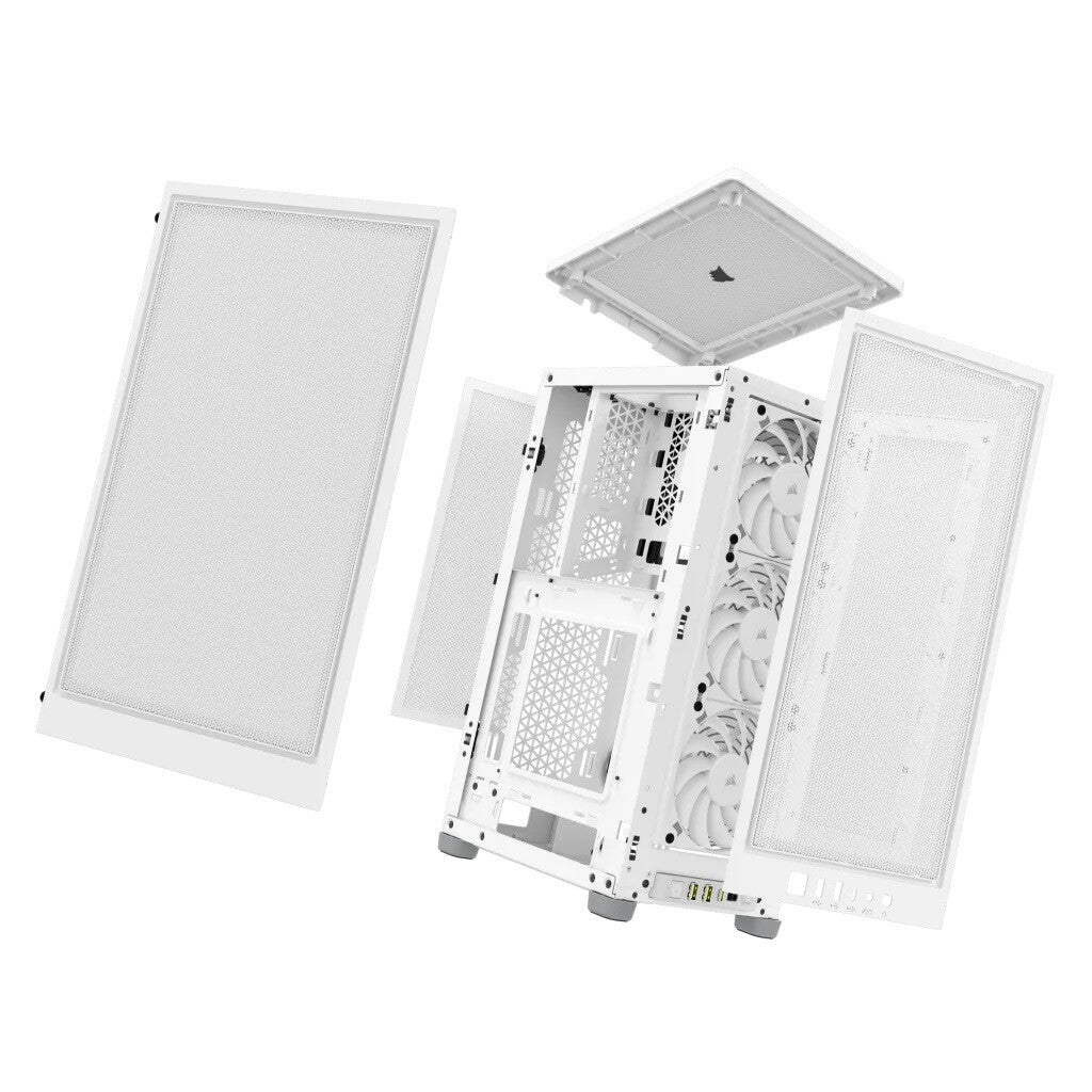 Corsair 2000D AIRFLOW - Mini ITX Tower Case in White